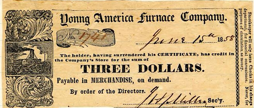 Young America Furnace Company note