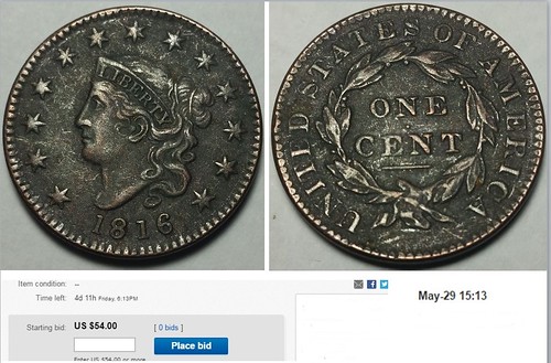Fake 1816 Large Cent