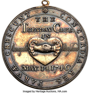 Silver Tuesday Club medal reverse