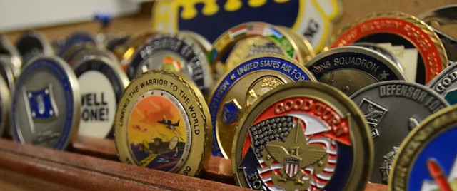 Challenge coin display
