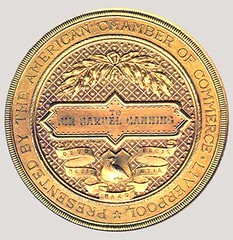 1867 American Chamber of Commerce (Liverpool) Medal reverrse