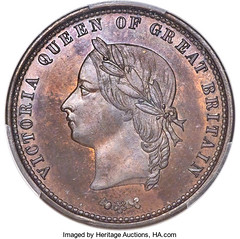 1879 Victoria Specimen Pattern Penny Token obverse