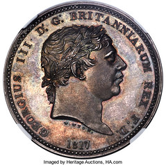 1817 George III Three Graces Crown obverse