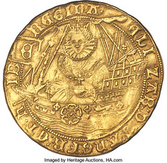 Elizabeth I Gold Ship Ryal obverse