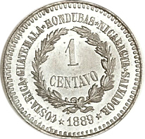 1 Cent, 1889, Rev, Pattern, (Alman-Stick Photo)