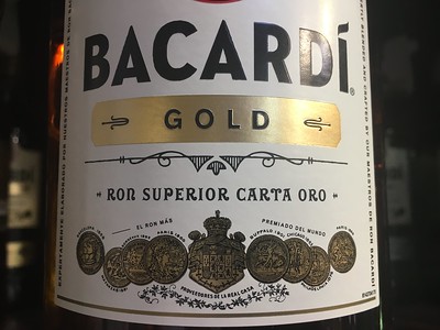 bacardi gold label