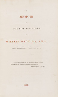 Lot 95 Memoir of William Wyon