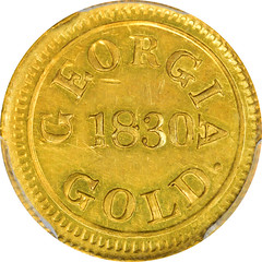 1830 Templeton Reid $2.50 obverse