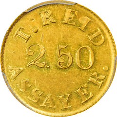 1830 Templeton Reid $2.50 reverse