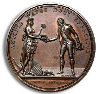 Anthony Wayne Comitia Americana medal obverse