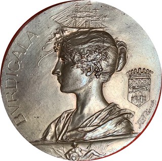 French Provincial Belle Epoche Bordeaux medal obverse