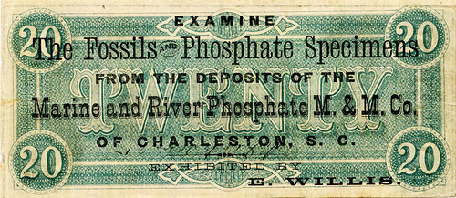 Phosphate exhibit ad note-front