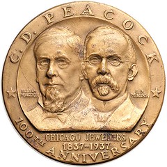 C. D. Peacock 100th Anniversary medal obverse