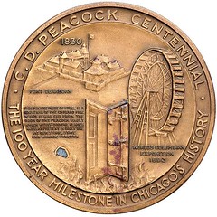 C. D. Peacock 100th Anniversary medal reverse