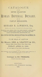1885 Frossard Lawrence sale
