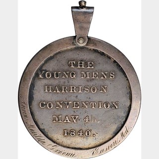 1840 William Henry Harrison Medal reverse