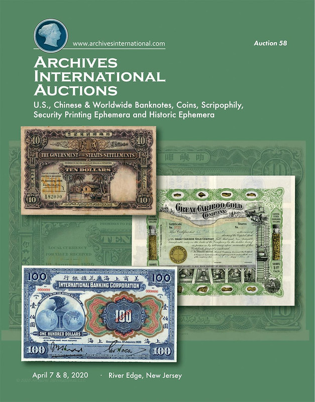 Archives International Sale 58 cover front