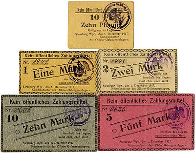1917 Strasburg POW Camp Notes