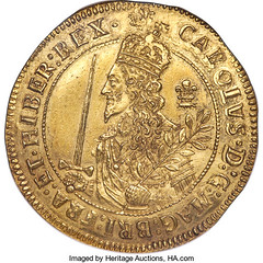 1644 Charles I Gold Triple Unite oberse