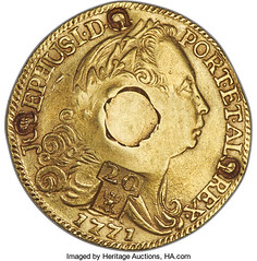 Grenada gold Counterstamped 66 Shillings obverse