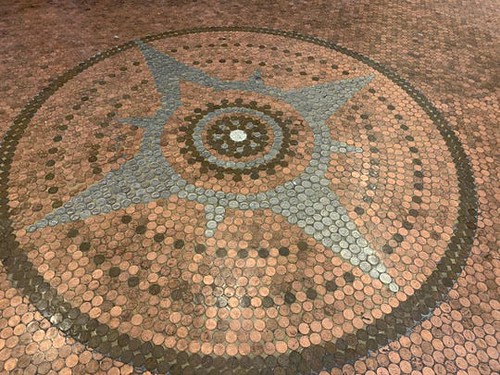Copper Hall penny floor