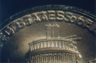 2009-D Faux error Lincoln cent closeup
