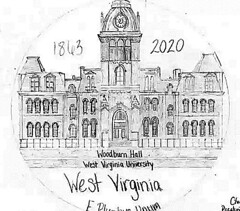 West Virginia Quarter design Woodburn Hall