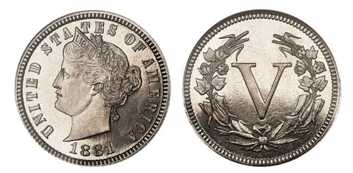 1881 nickel pattern