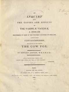 Jenner smallpox pamphlet