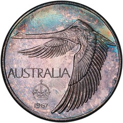 1967 Australia Pattern Dollar obverse