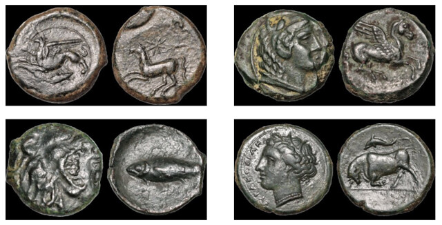 Group of coins of Sicily