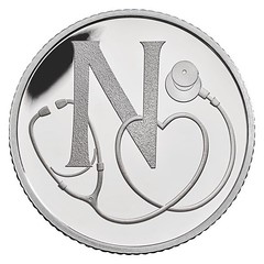 National Health Service 50p coin reverse
