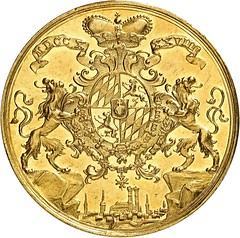 Lot 3380 Bavaria Charles Albert 10 ducats 1739 reverse