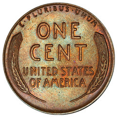 1955 Doubled Die Lincoln Cent reverse
