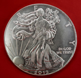 Fake silver Eagle obverse