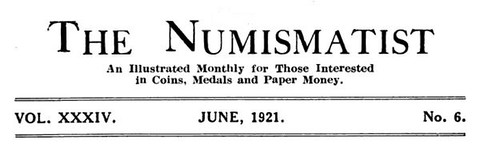 The Numismatist June 1921