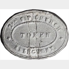 2UP Church of Allegheny communion token 186A obverse