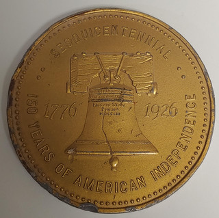 1926 Union Asbestos and Rubber Company Sesquicentennial Medal obverse