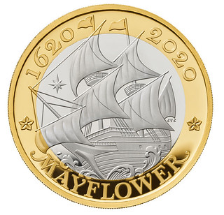 Royal Mint Mayflower 400th Anniversary Coin