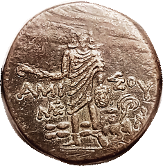 AMISOS Athena head Perseus reverse