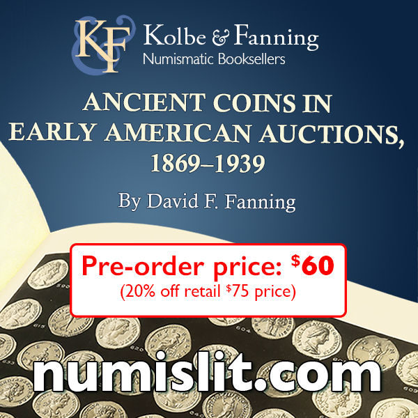 Kolbe-Fanning E-Sylum ad Ancient Coins book