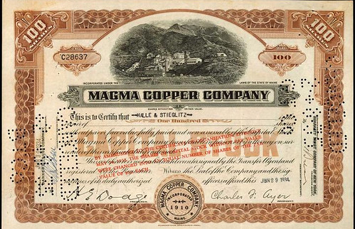 Magma Copper Company 100 shares
