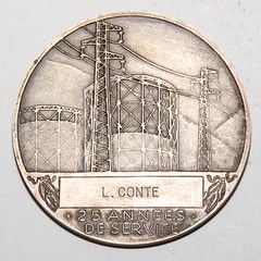 French Gas and Electricity Medal reverse
