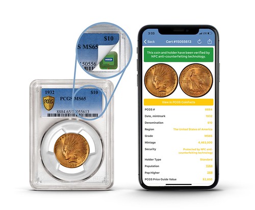 PCGS NFC and smartphone