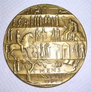 1952 Hartford Connecticut Art School medal reverse