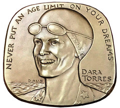 Dara Torres medal obverse