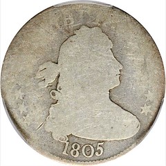 Fair 1805 Draped Bust Quarter obverse