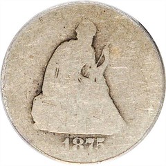 Poor 1875-S Twenty-Cent Piece obverse