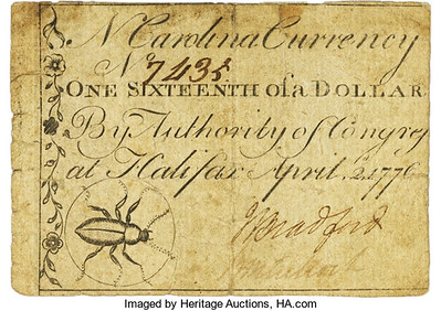 North Carolina April 2, 1776 $1-16 Beetle