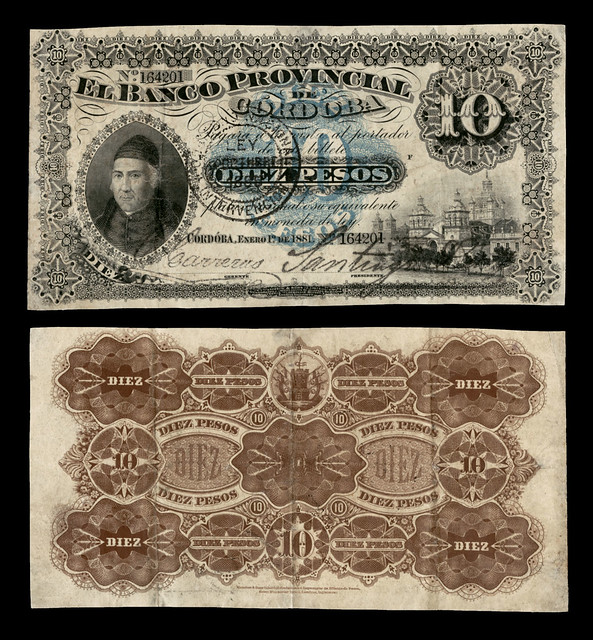 Argentina Banco Provincial de Cordoba 10 Pesos